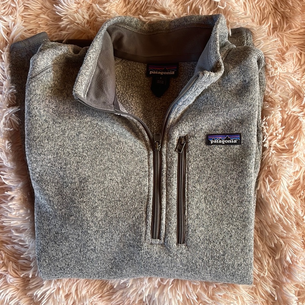 Mens quarter zip Patagonia sweater